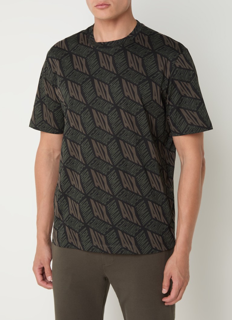 Tricou Armani Exchange cu logo imprimat