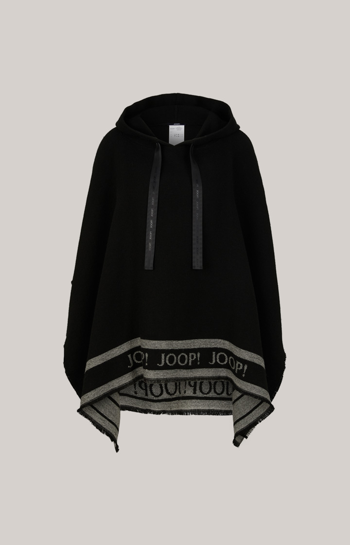 Poncho in Schwarz