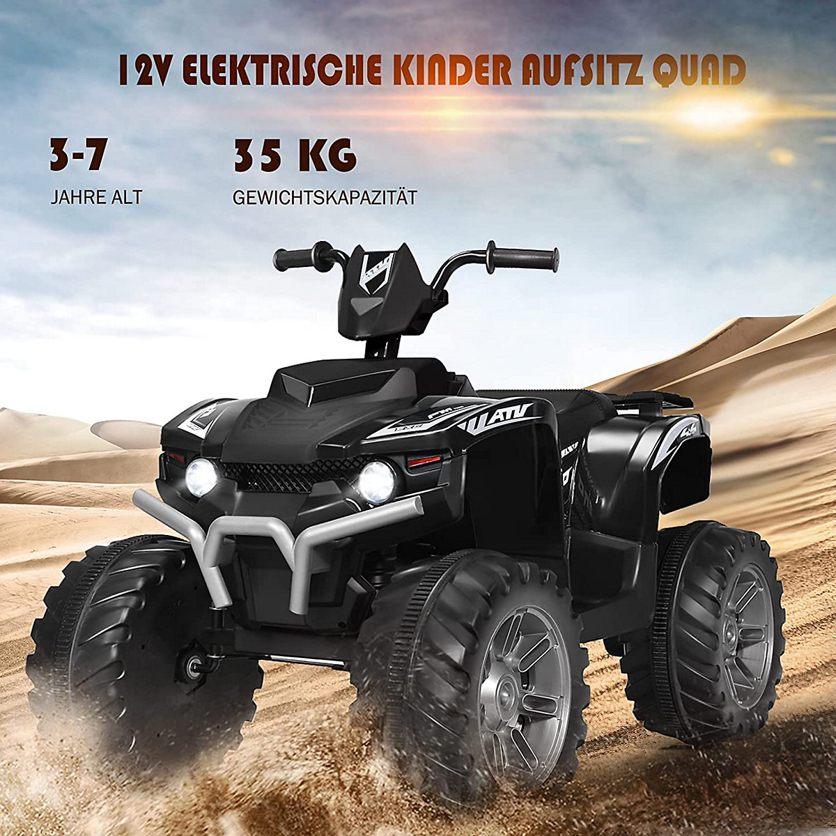 Quad 2,8-5 km/h mit Scheinwerfer