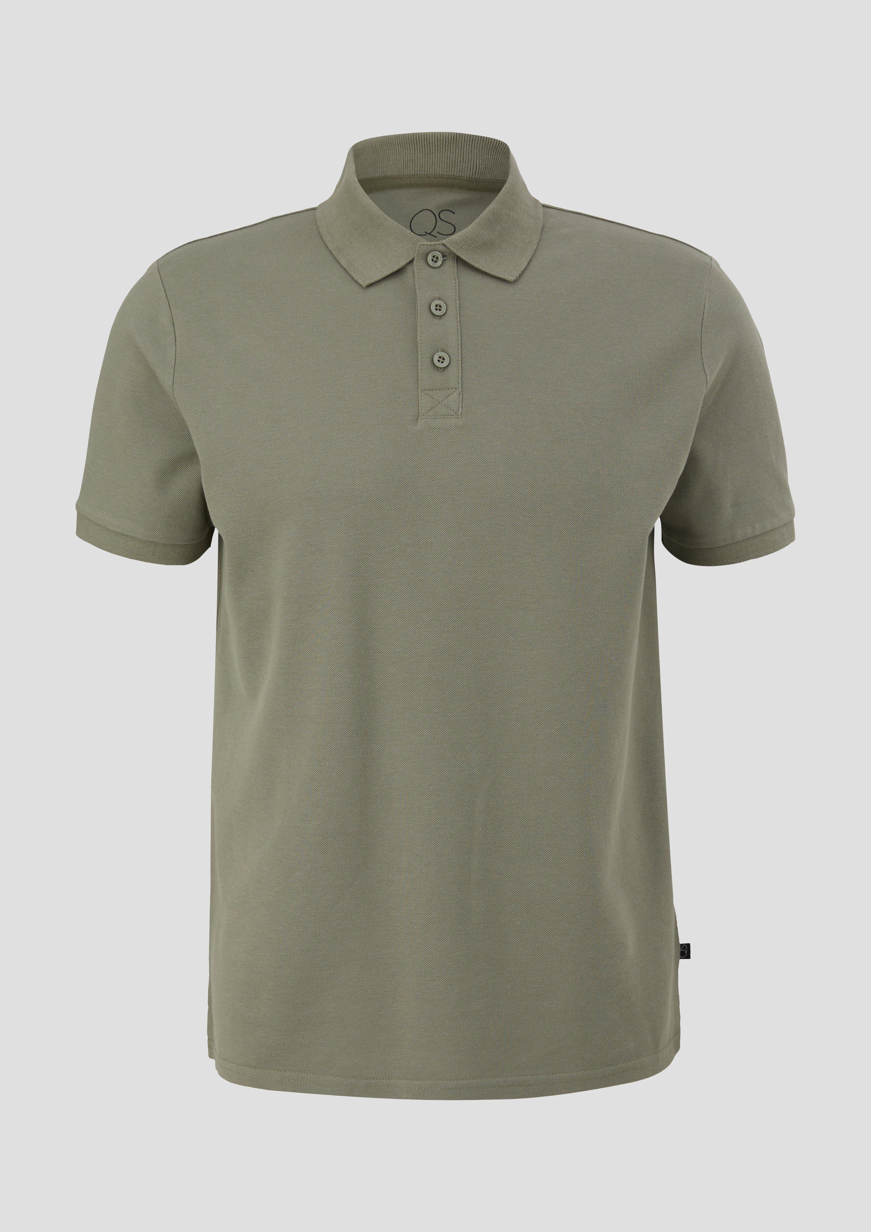 Poloshirt mit gestricktem Kragen  2140707-7380