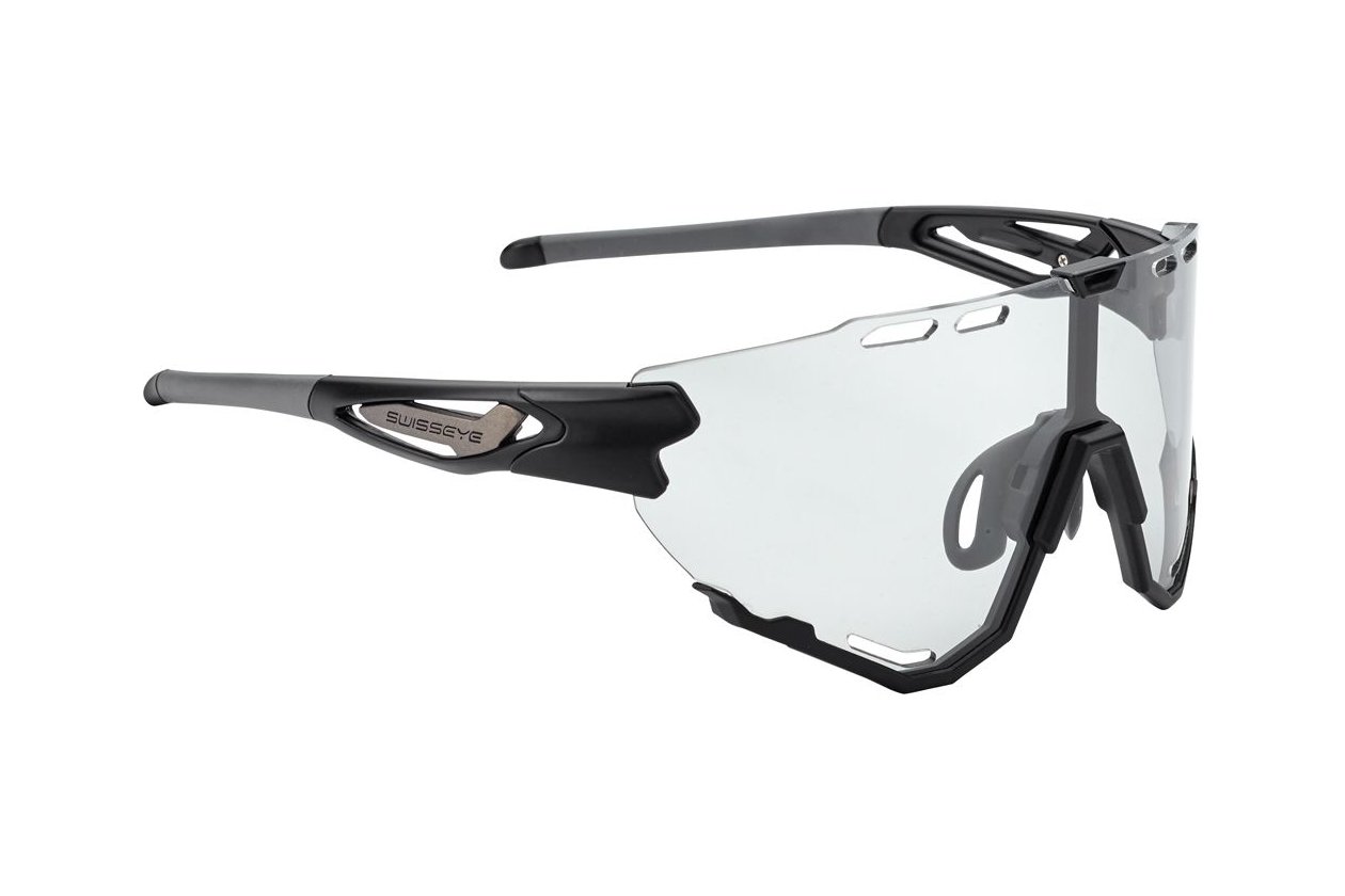 Swiss Eye Mantra black matt, anthracite / photochromic grey-smoke Lens