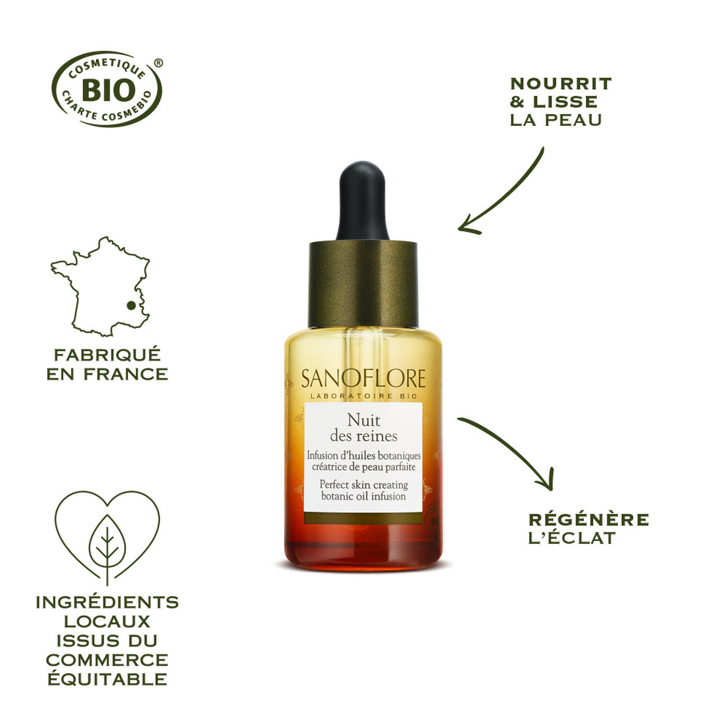 Sanoflore Nuit des Reines Huile de Nuit Eclat 30 ml