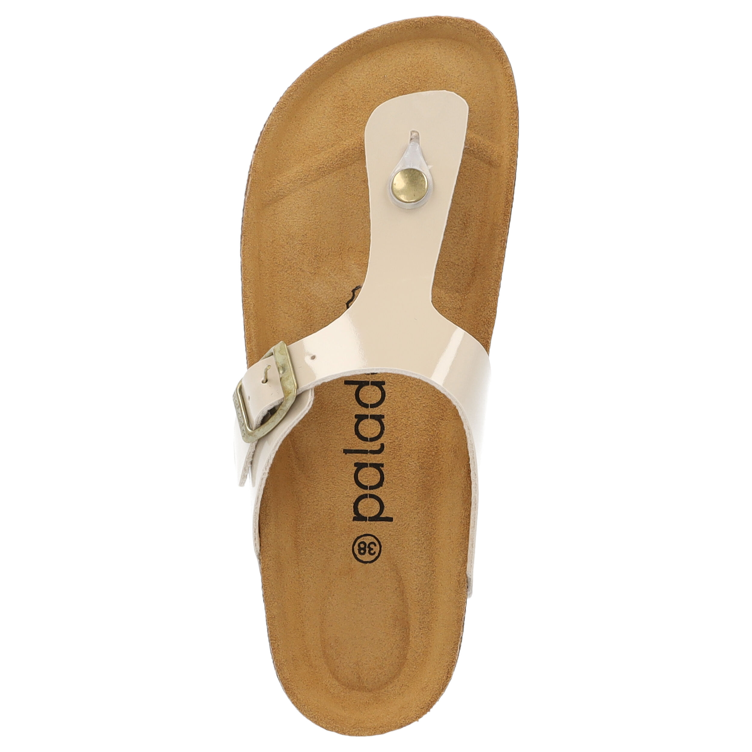 Palado Kos Lack, Zehentrenner, Damen, Beige