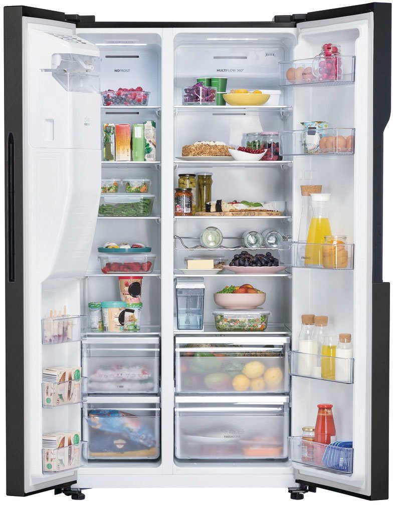 GORENJE Side-by-Side NRS9EVB, 179 cm hoch, 91 cm breit