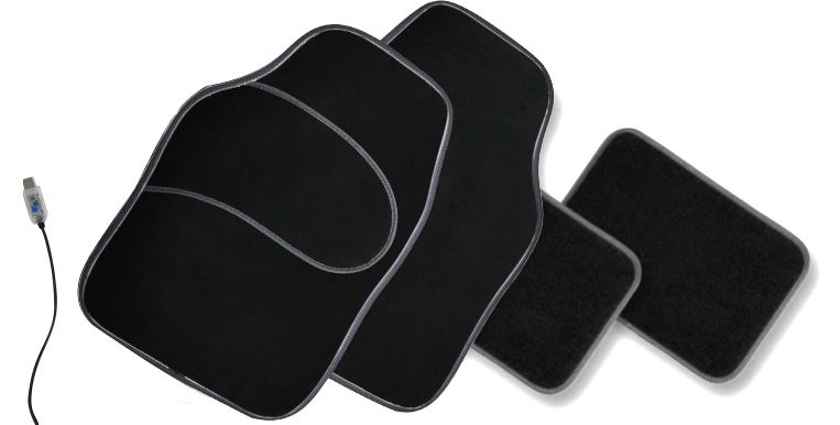 NORAUTO Universal-LED-Fußmatten, schwarz - ATU