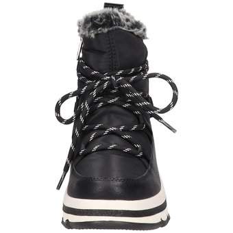 Tom Tailor Schnür Boots in schwarz