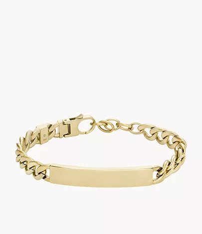 Fossil Gliederarmband Drew Edelstahl goldfarben