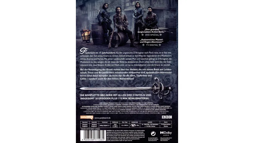 Die Musketiere - Die komplette Serie LTD.  [12 DVDs]