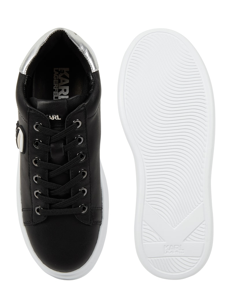 Sneaker aus Leder Modell 'Kapri' in schwarz
