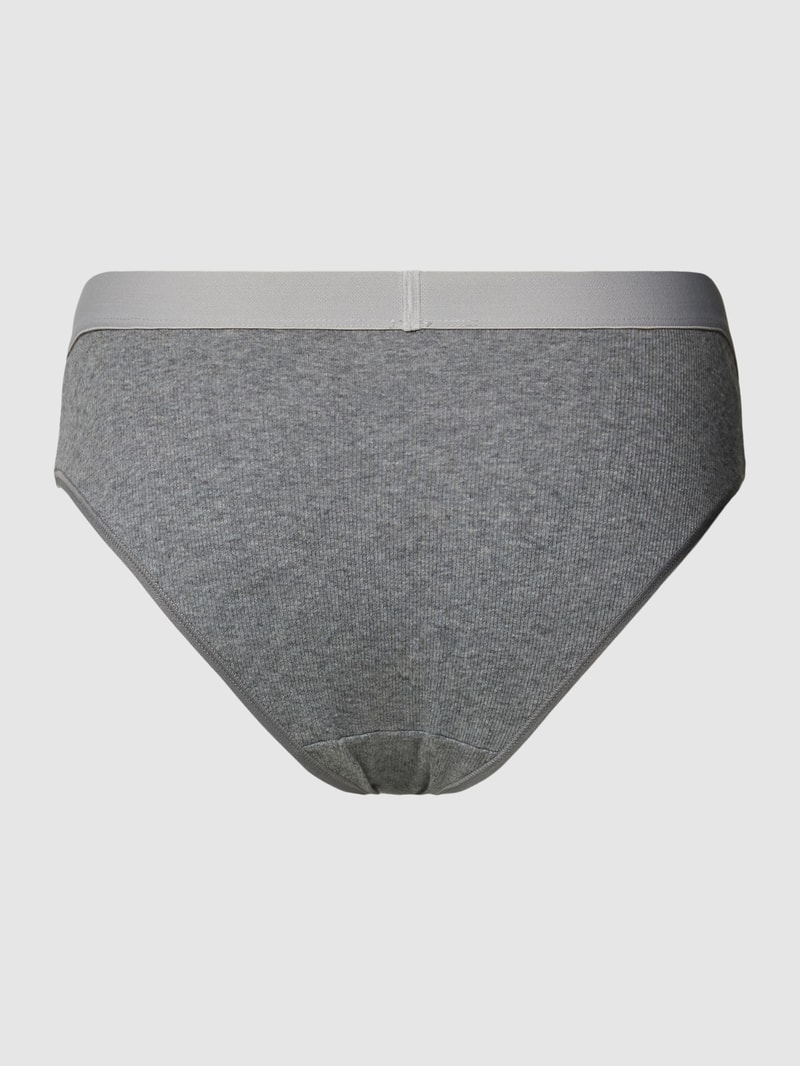 Slip mit elastischem Logo-Bund Modell 'Iconic' in hellgrau meliert