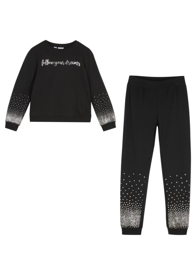 Mädchen Sweatshirt + Sweathose (2-tlg. Set)