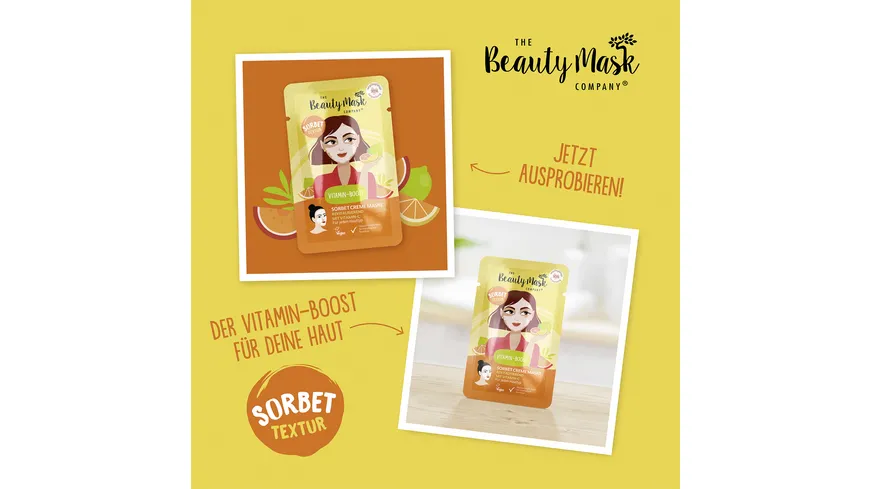 The Beauty Mask Company Gesichtsmaske Vitamin Boost 10 g