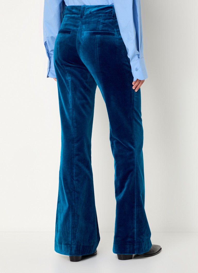 Zadig&Voltaire Prevy high-waist flared velvet trousers with side pockets