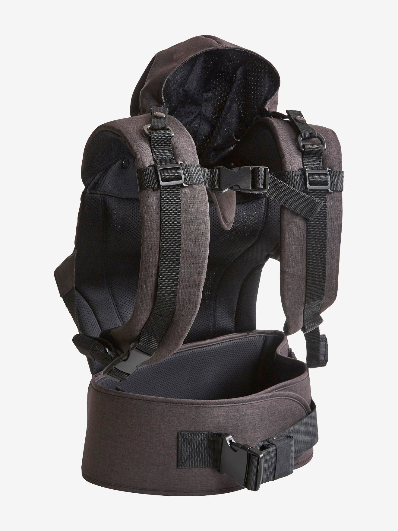 Porte-bébé physiologique vertbaudet gris anthracite