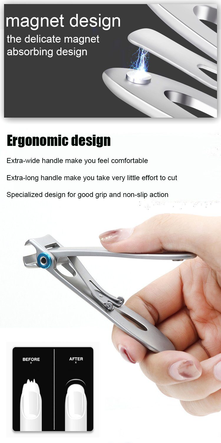 MORRENT Nagelknipser Nagelknipser Groß, Für Fußnägel Fingernägel,für dicke Nägel,Edelstahl, 2er-set, hoch edelstahl