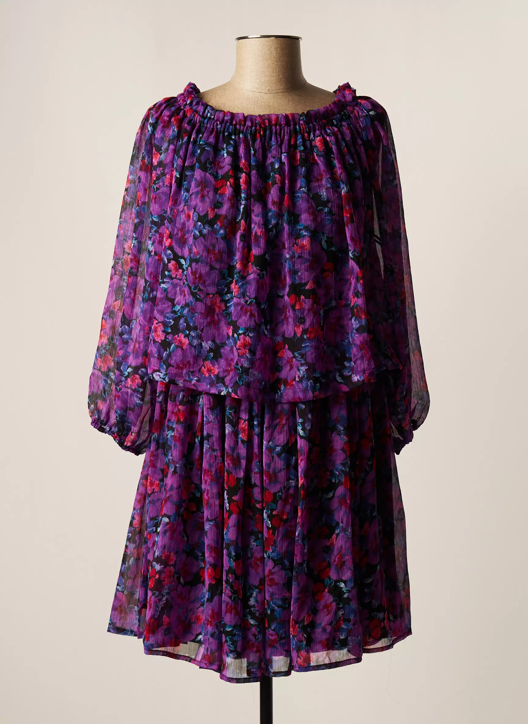 Vila Robes Mi Longues Femme couleur violet