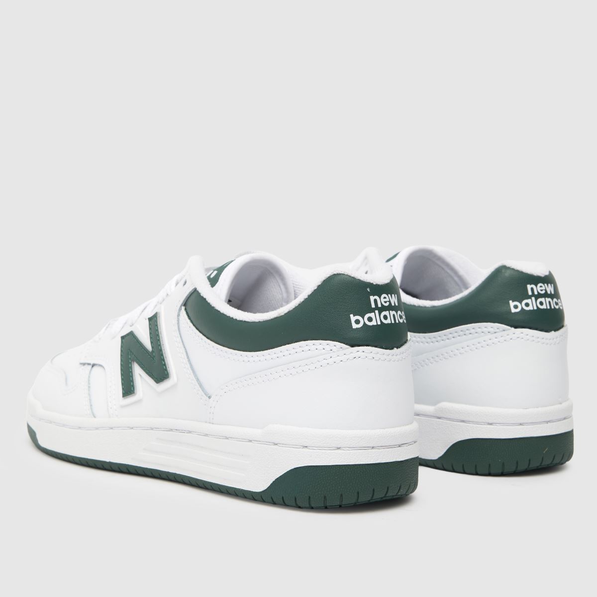 New Balance 480 träningsskor i vitt och grönt
