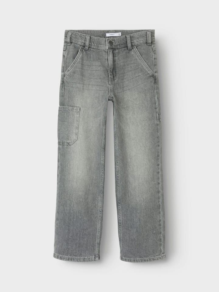 name it Jeans regular fit NKMRYAN STRAIGHT CARP JEANS in light grey denim günstig kaufen