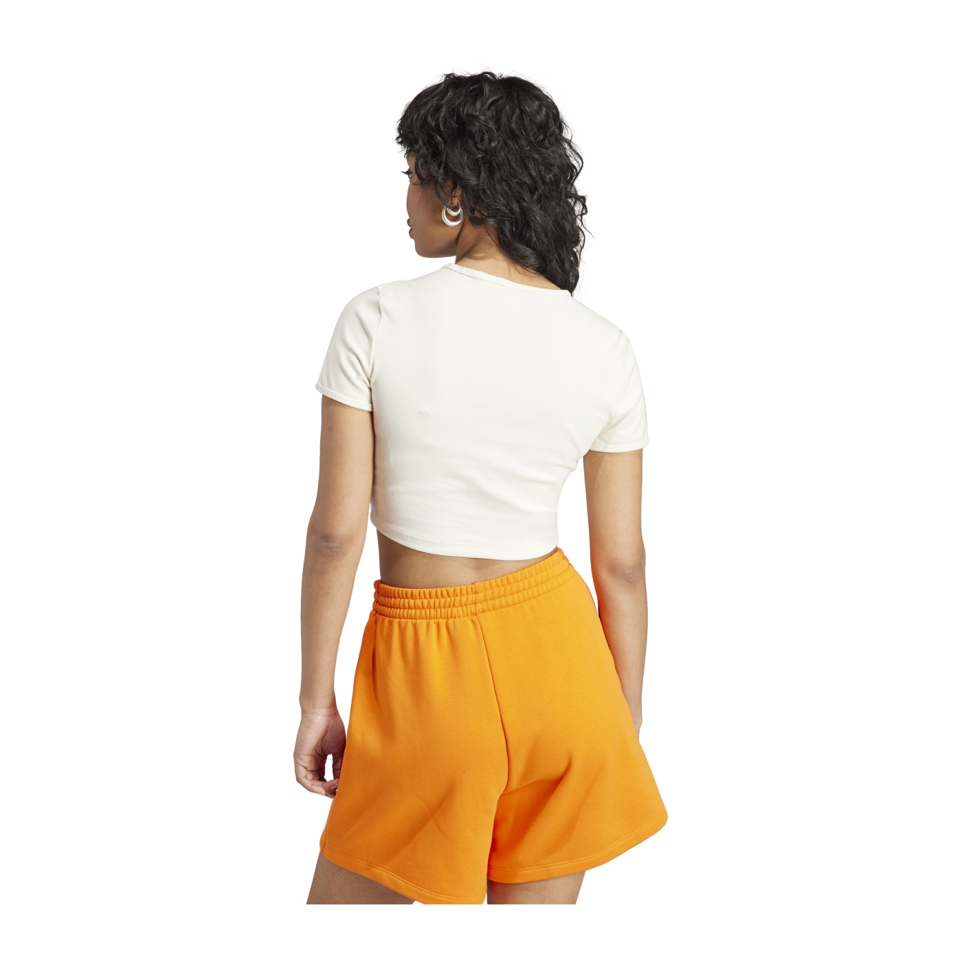 adidas RIB T-Shirt Damen Beige