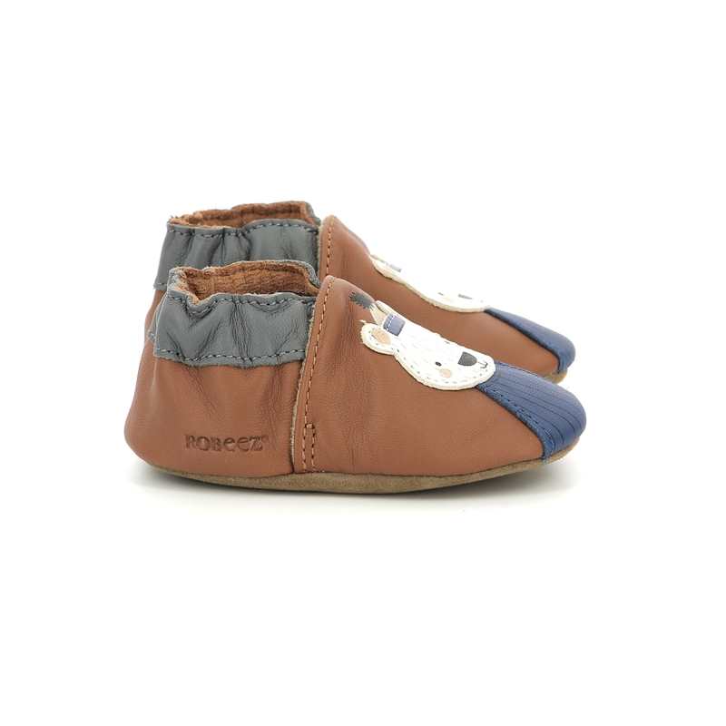 Chaussons cuir tannage vegetal Bear Style