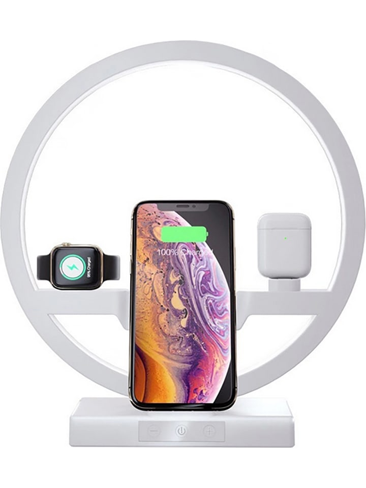 SmartCase LED-Tischleuchte mit Docking-Station in Weiß günstig kaufen onesize