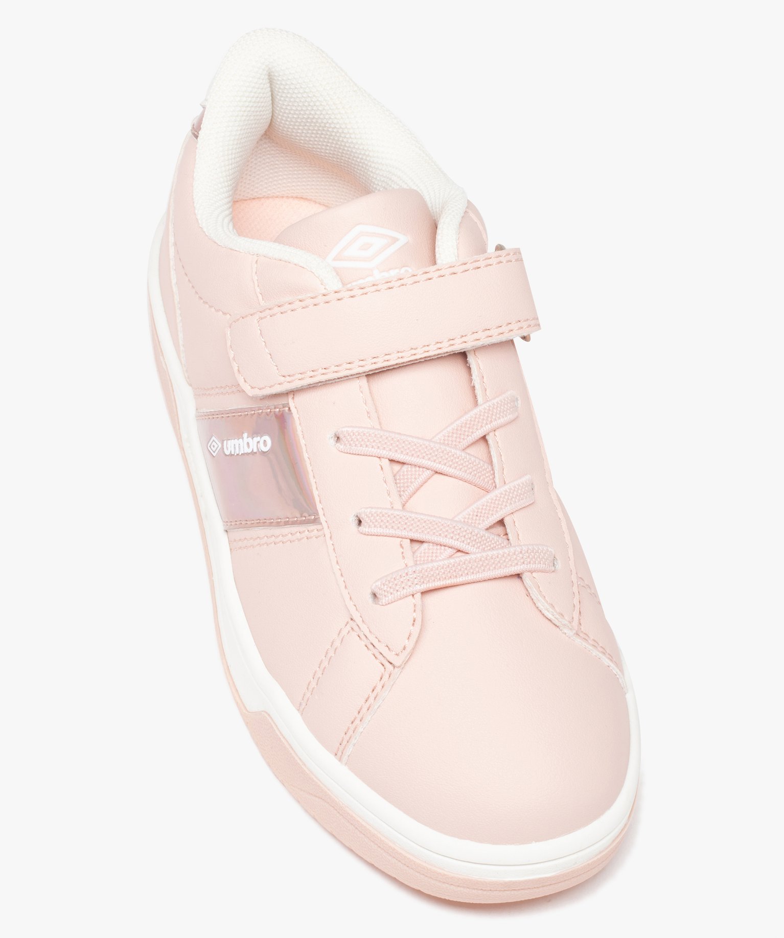 Baskets fille à détails irisés et fermeture scratch – U... rose | GEMO