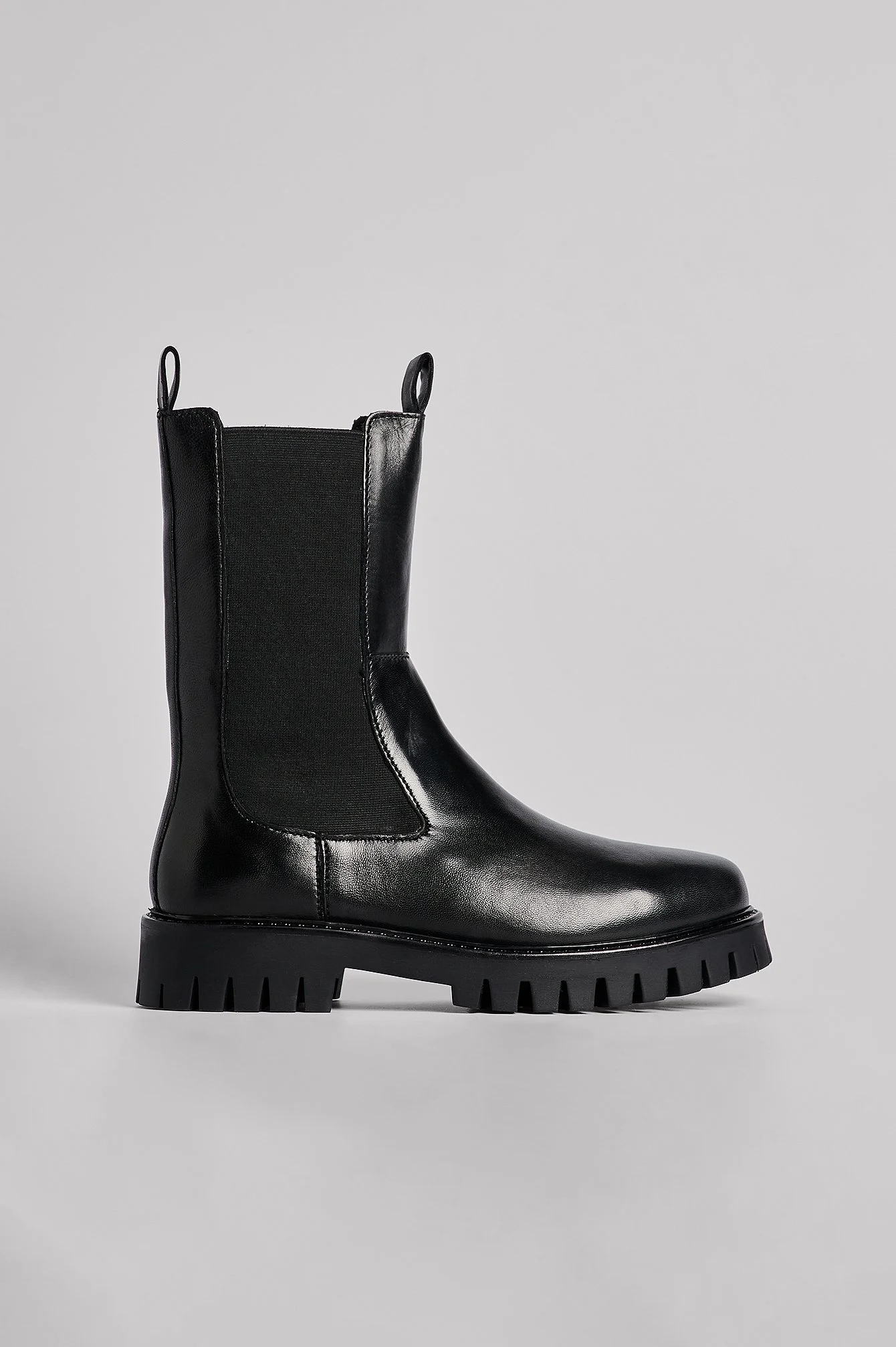 Elastische Lederstiefel
