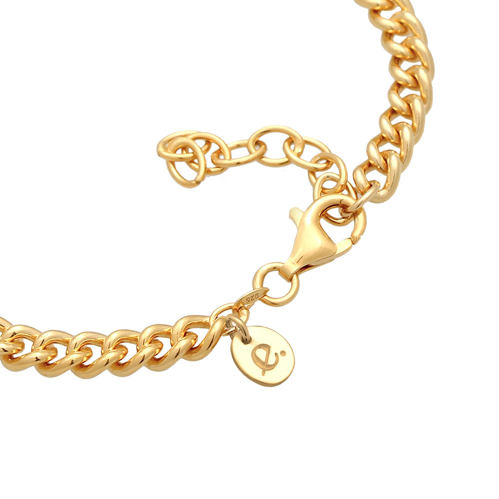 Elli PREMIUM Elli PREMIUM Bracelet Femmes de base massif en argent sterling 925 rhodié Bracelet