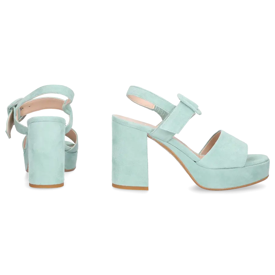 Sgamo - Sandalen 574 Veloursleder - grün