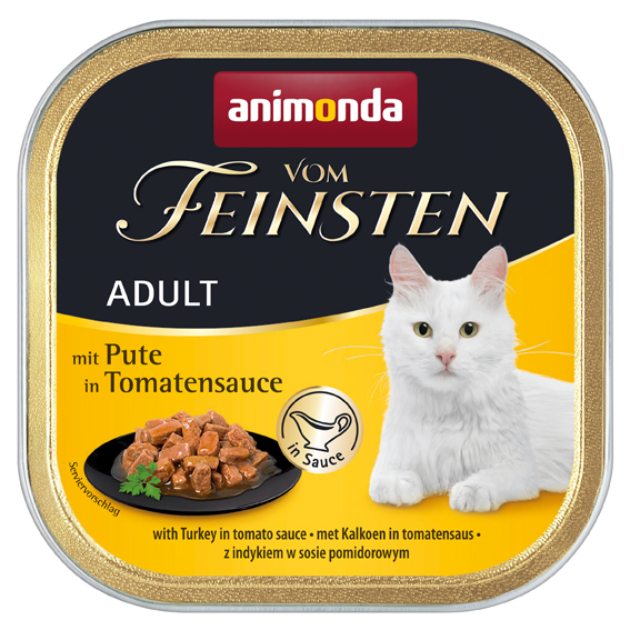 Animonda Nassfutter Animonda Vom Feinsten Adult 32x100g Pute, in Tomatensauce