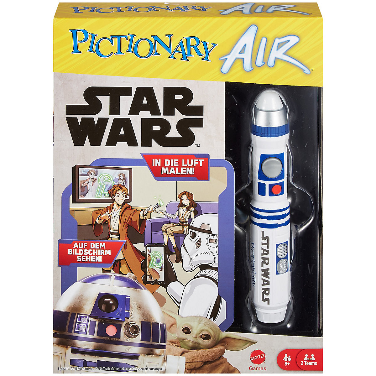 Mattel Games Pictionary Air Star Wars, Familienspiel, Scharade