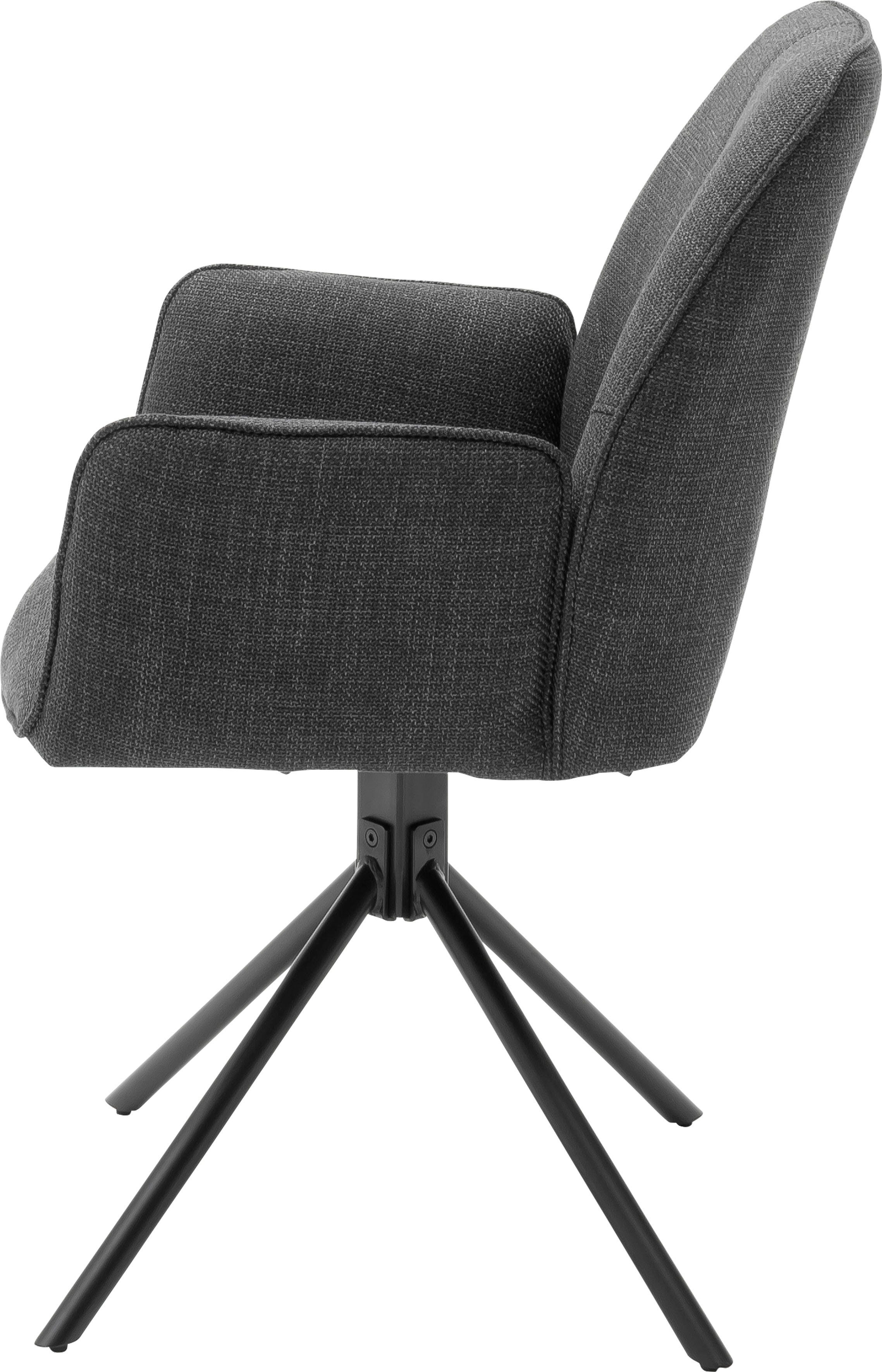 MCA furniture 4-Fußstuhl Pemba (Set, 2 St), 2er-Set, 180°drehabr mit Nivellierung, Stuhl belastbar bis 120 kg