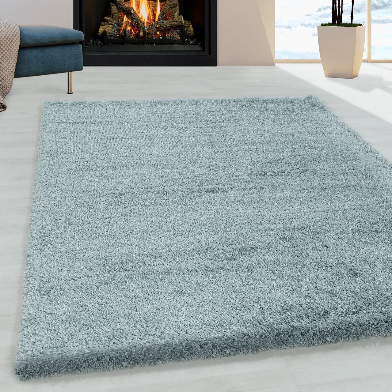 Ayyildiz Teppich, FLUFFY 3500, BLUE, 160 x 230 cm