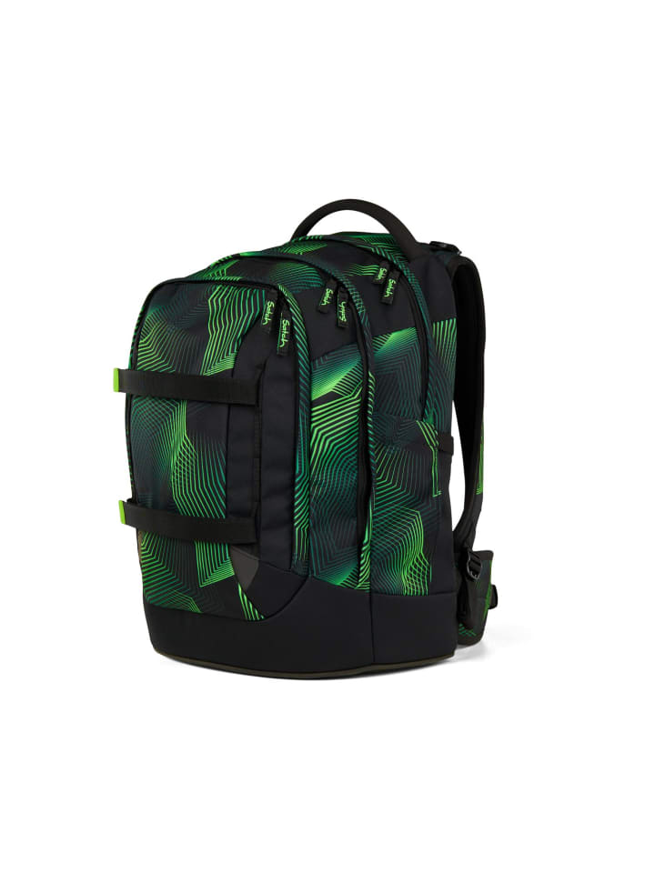 Satch Satch pack Schulrucksack Seismic Green schwarz günstig kaufen onesize