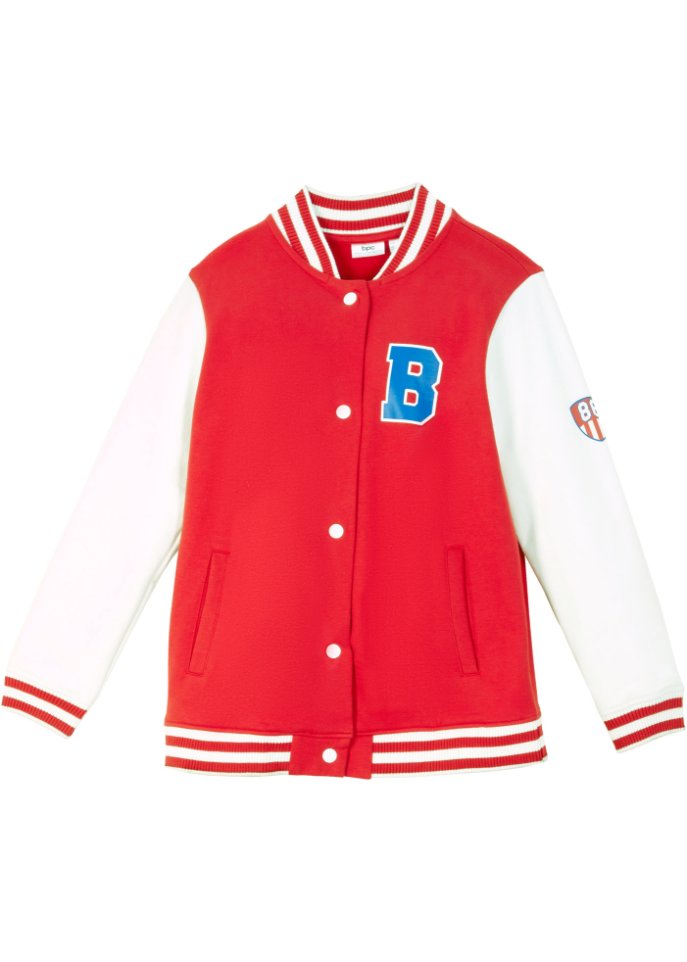 Kinder Sweatjacke im Collegelook