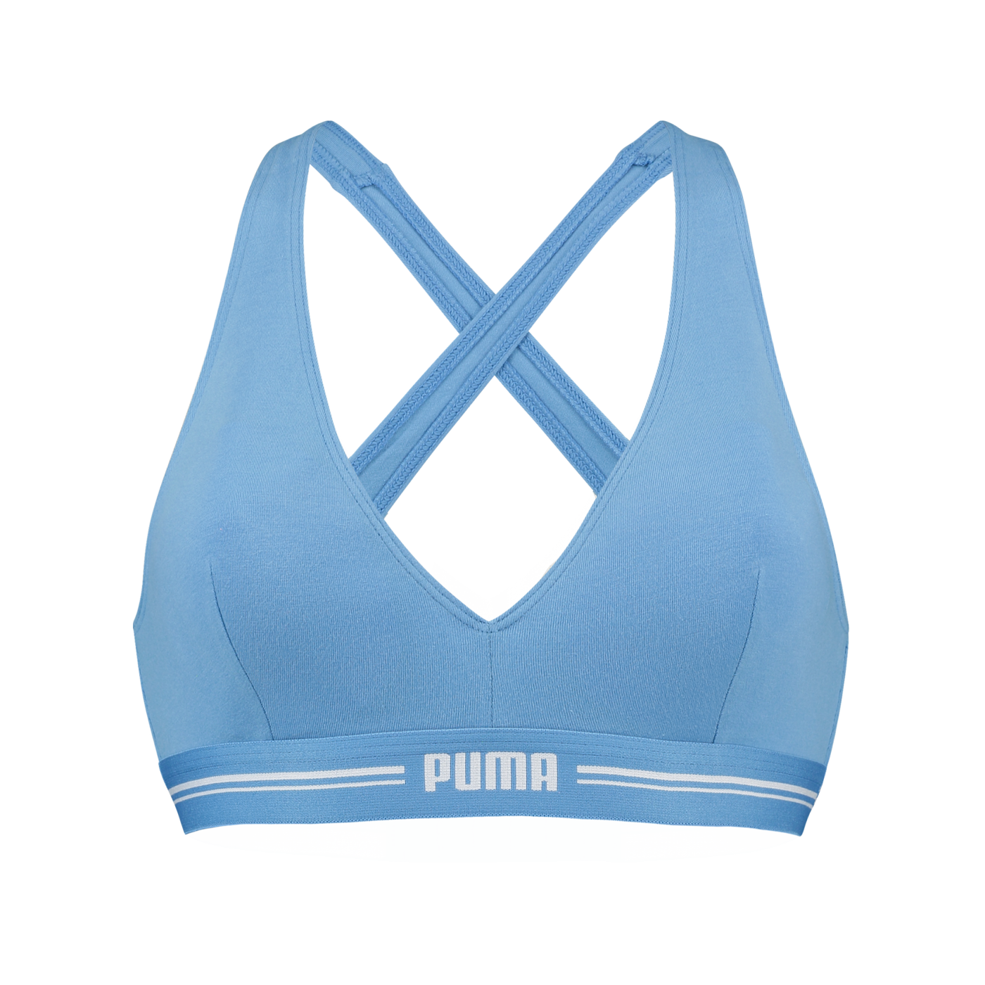 PUMA Padded Top Sport BH Damen Blau F004