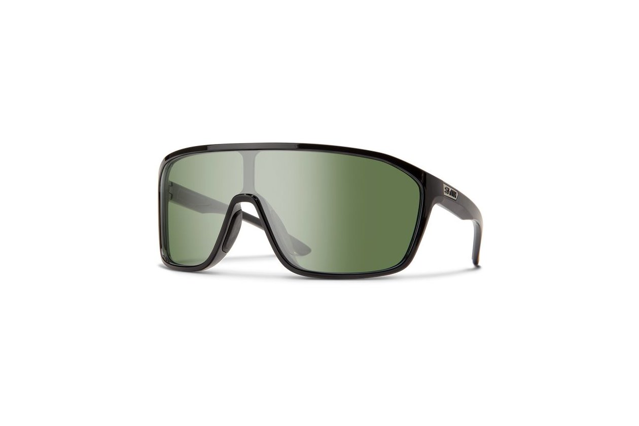 Smith Boomtown Black - ChromaPop Polarized Grey Green