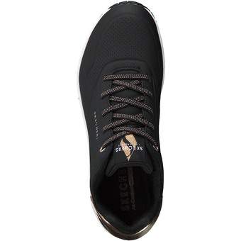 Skechers Uno Shimmer Away Sneaker in schwarz