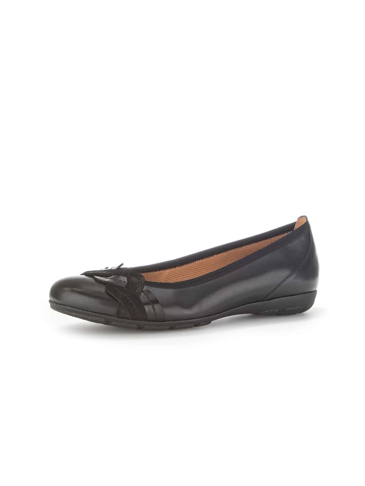 Gabor Fashion Elegante Ballerinas in schwarz günstig kaufen 40,5
