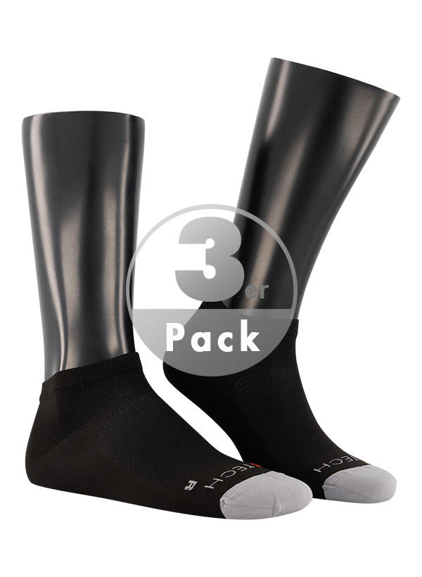 BOGGI MILANO, Socken, Mikrofaser, schwarz