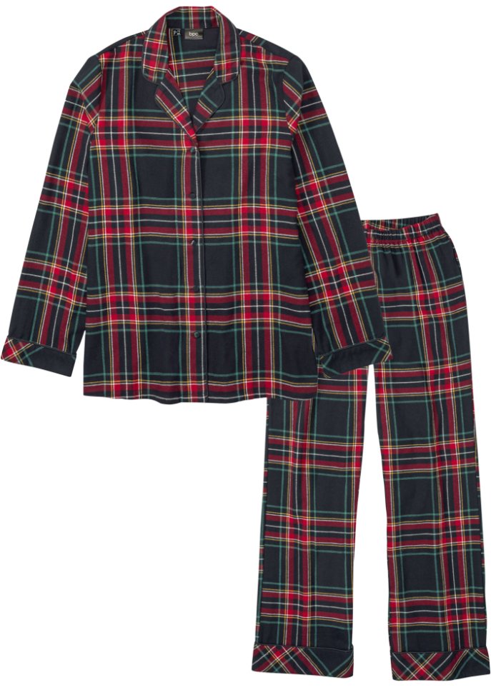 Gewebter Flanell Pyjama