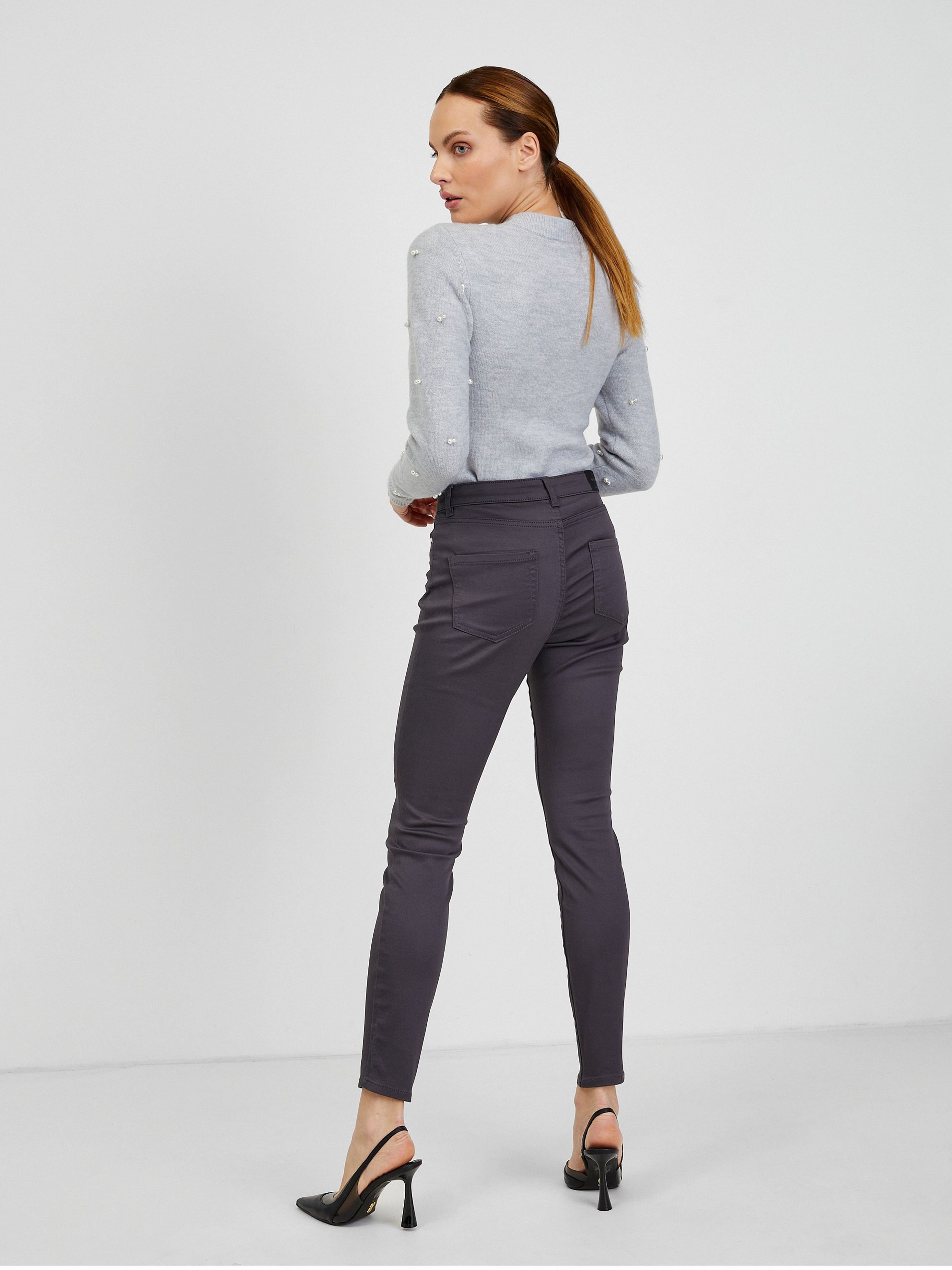 Graue Damenhosen ORSAY