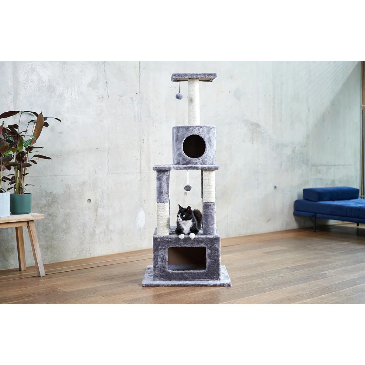 ZooRoyal Kratzbaum Mia 146cm grau günstig kaufen