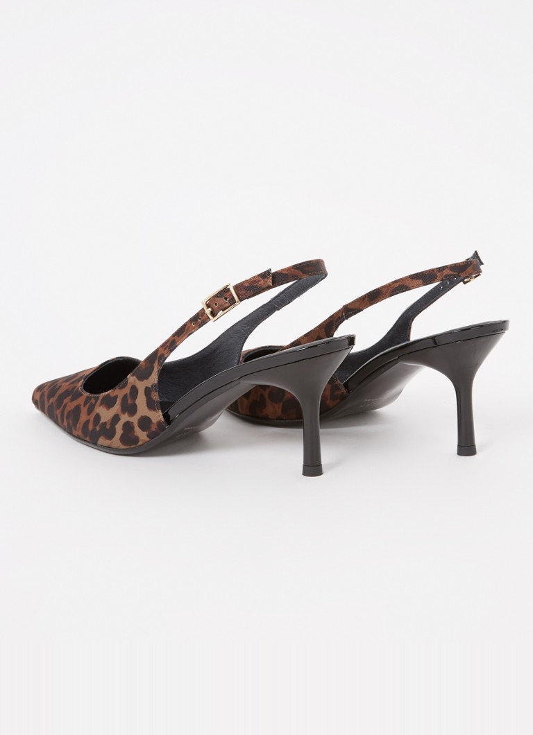 Jonak Diamantus slingback with leopard print