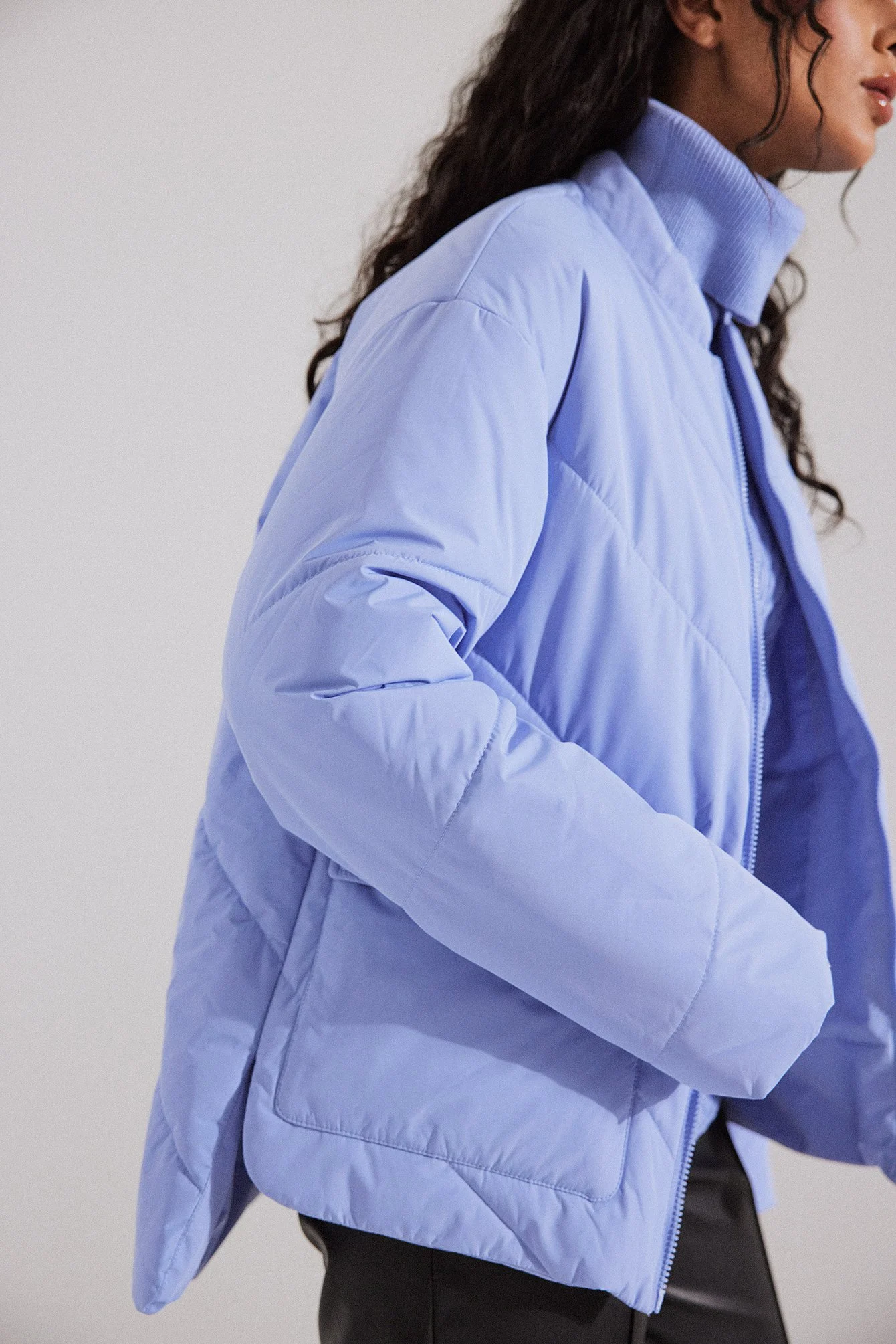 Oversized wattierte Jacke