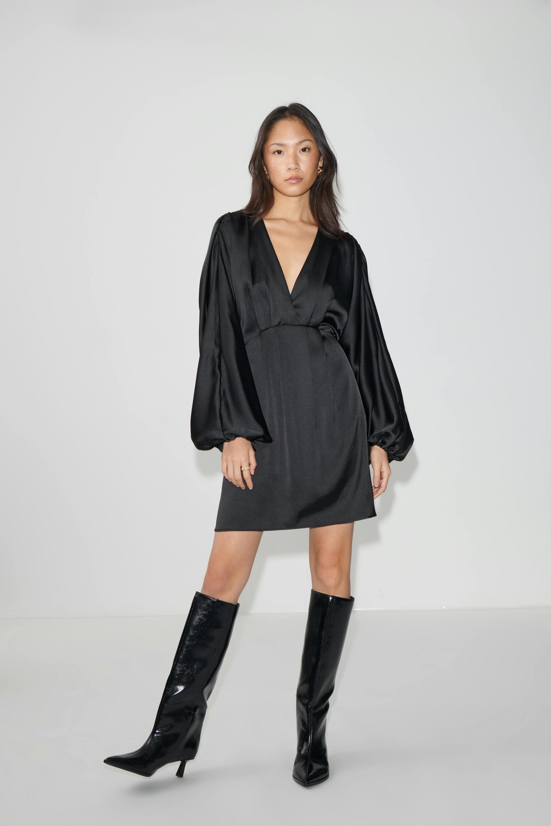 Satin mini dress