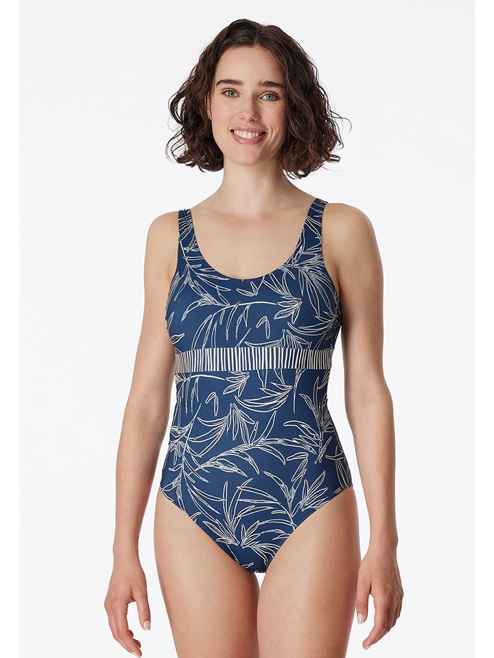 Schiesser Badeanzug in Blau günstig kaufen