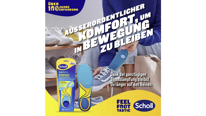 Scholl GelActiv Einlegesohlen EVERYDAY Größe S 35,5-40,5