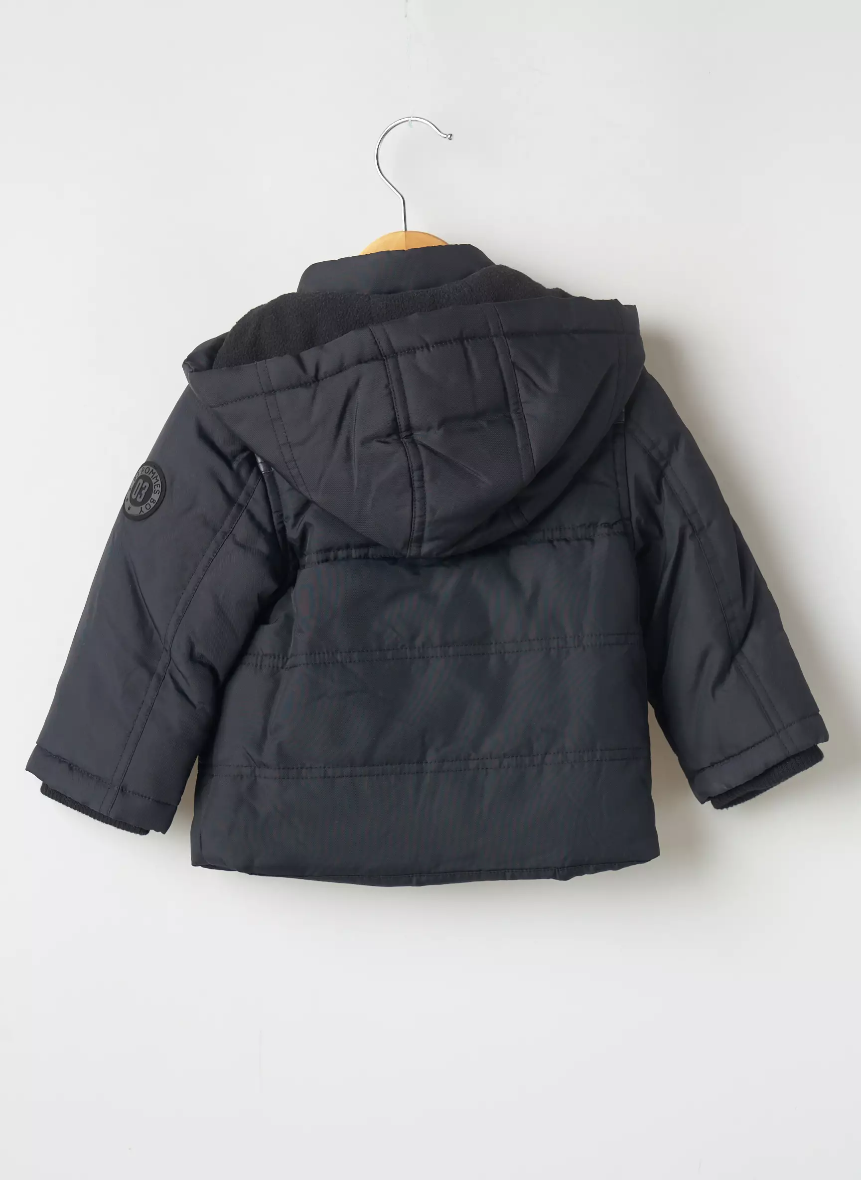 3 Pommes Parkas Garcon couleur noir
