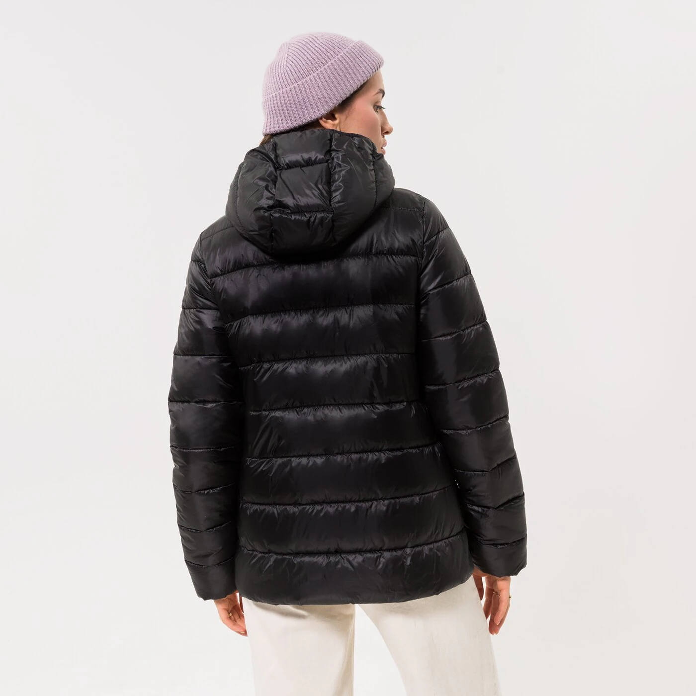 CHAMPION JACKE WINTER HOODED POLYFILLED JACKET Schwarz